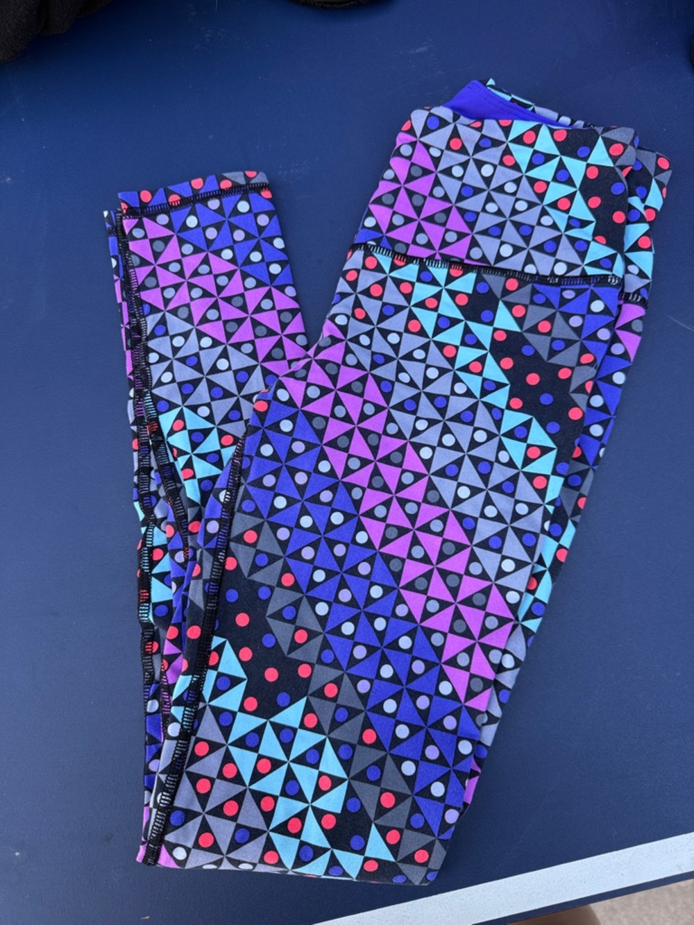 Victoria's Secret Multicolor Geometric Pinwheel Leggings